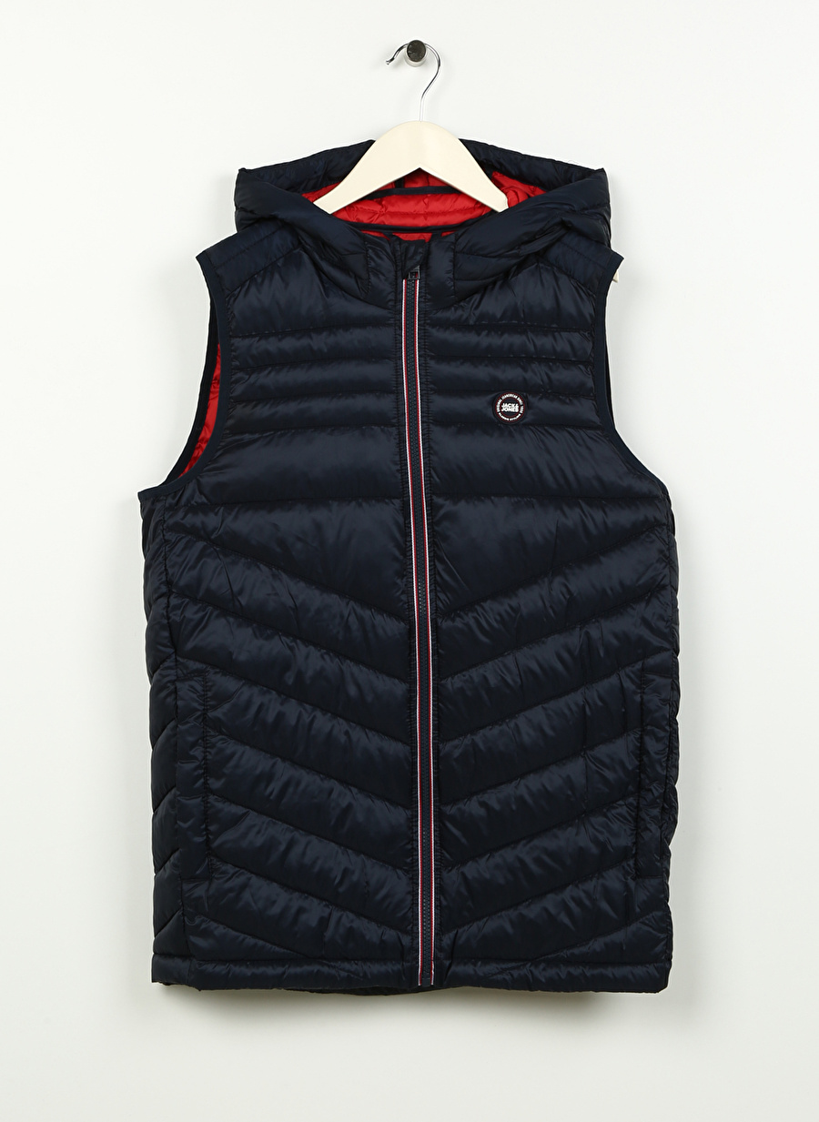 Jack & Jones Lacivert Erkek Çocuk Yelek JJEHERO BODYWARMER HOOD NOOS JNR