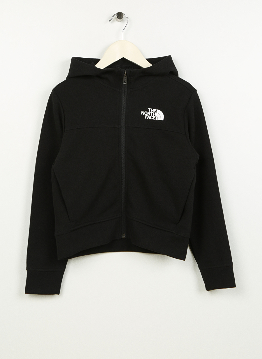 The North Face Siyah Erkek Çocuk Yuvarlak Yaka Uzun Kollu Sweatshirt NF0A84MEJK31 B TNF TECH F/Z HOODIE