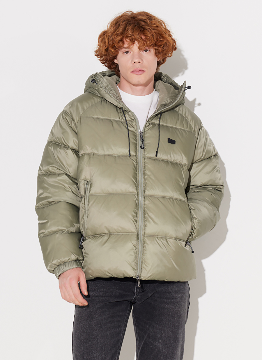 Lee Açık Yeşil Erkek Kapüşon Regular Fit Mont L232213299 Puffer Ceket