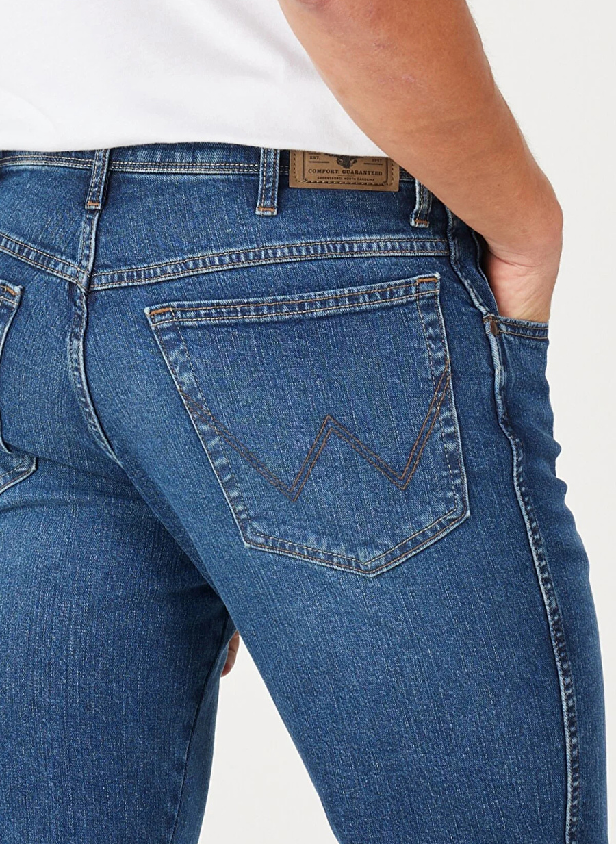 Wrangler Normal Bel Slim Fit Erkek Denim Pantolon W12S057XT Texas Slim Jean Pantolon_4