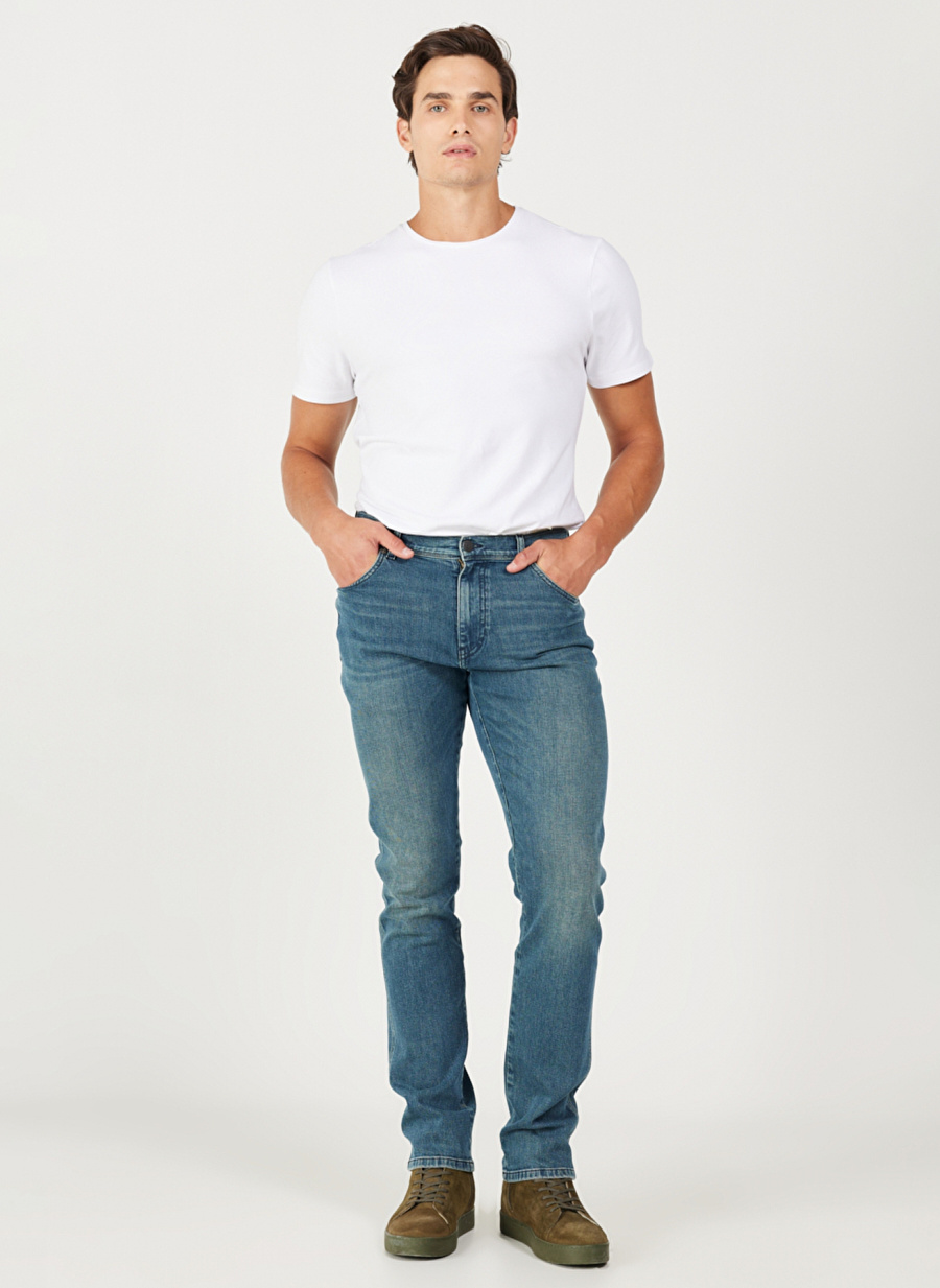 Wrangler Normal Bel Slim Fit Erkek Denim Pantolon W12S04868 Texas Slim Jean Pantolon