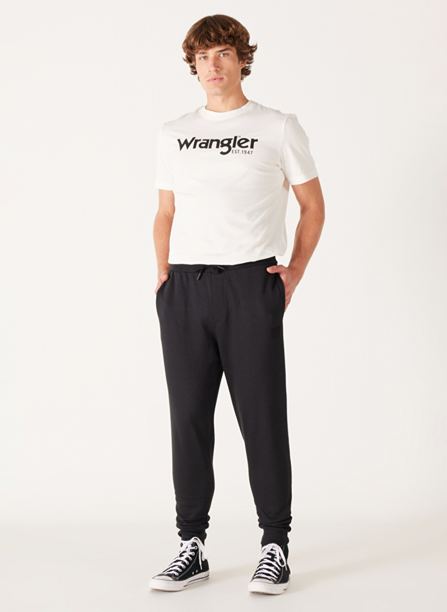 Wrangler Regular Fit Siyah Erkek Eşofman Altı W232400001 Jogger Sweatpant