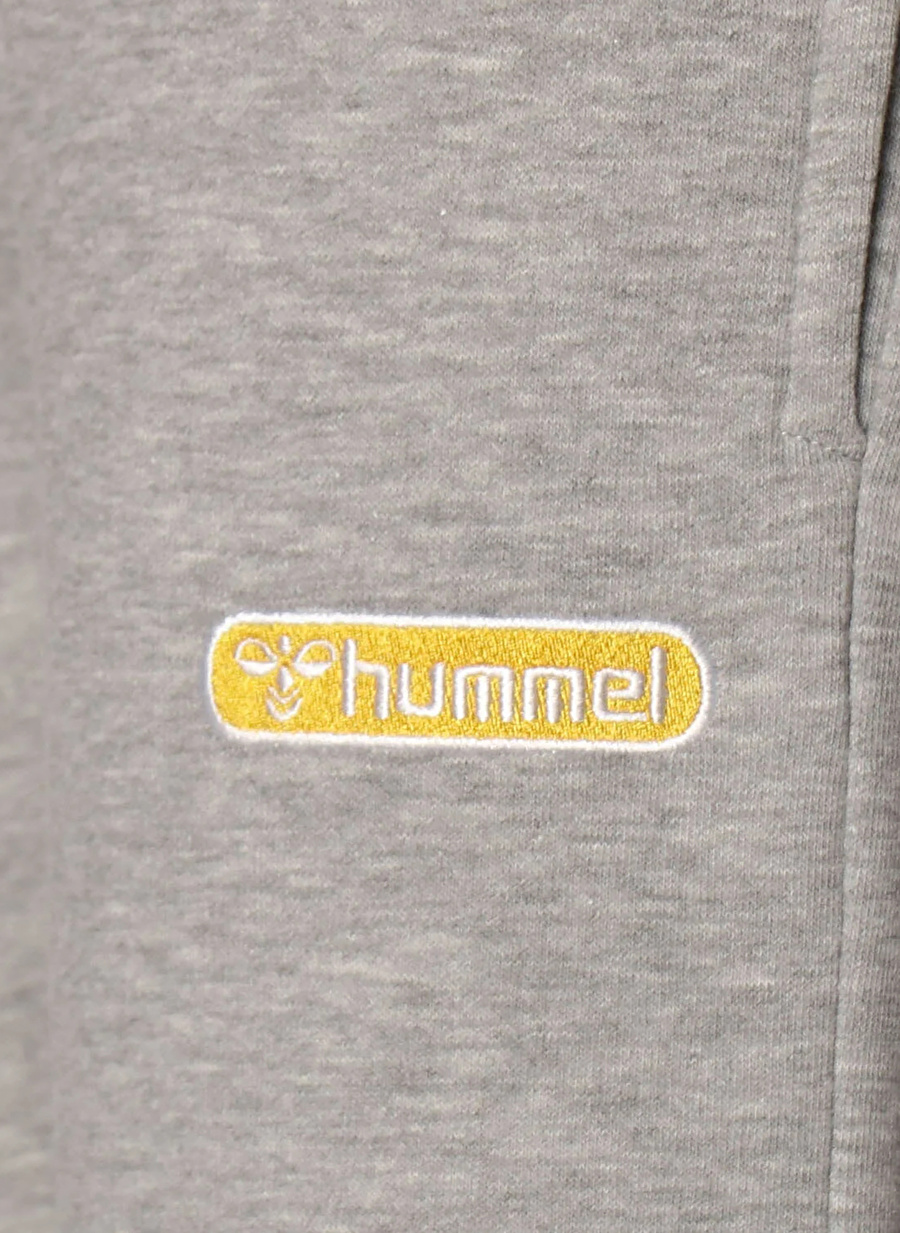 Hummel Gri Erkek Çocuk Dar Paça Bağlamalı Düz Eşofman Altı 931714-2006 HMLETHAN PANTS   _2