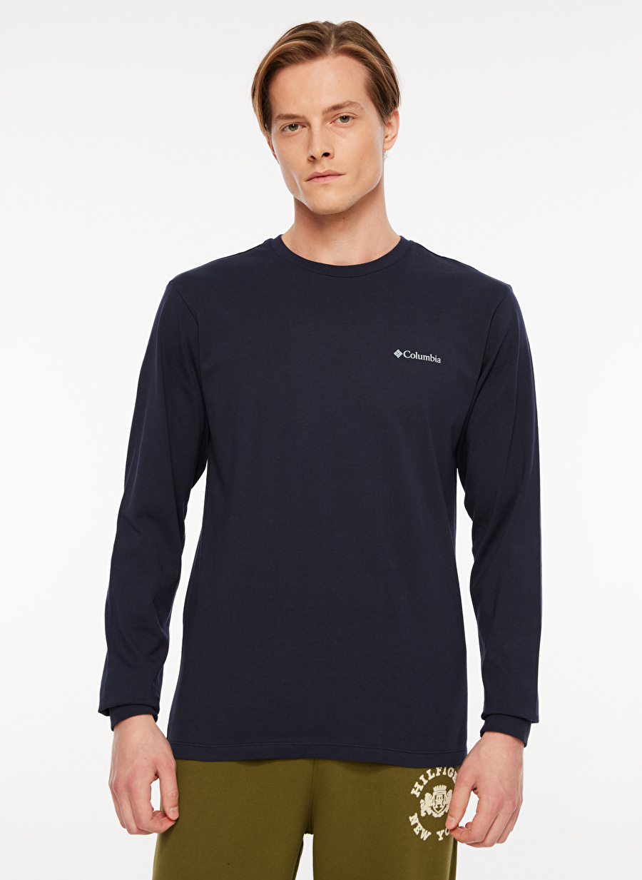 Columbia Lacivert Erkek O Yaka Sweatshirt CS0354472_CS0354 