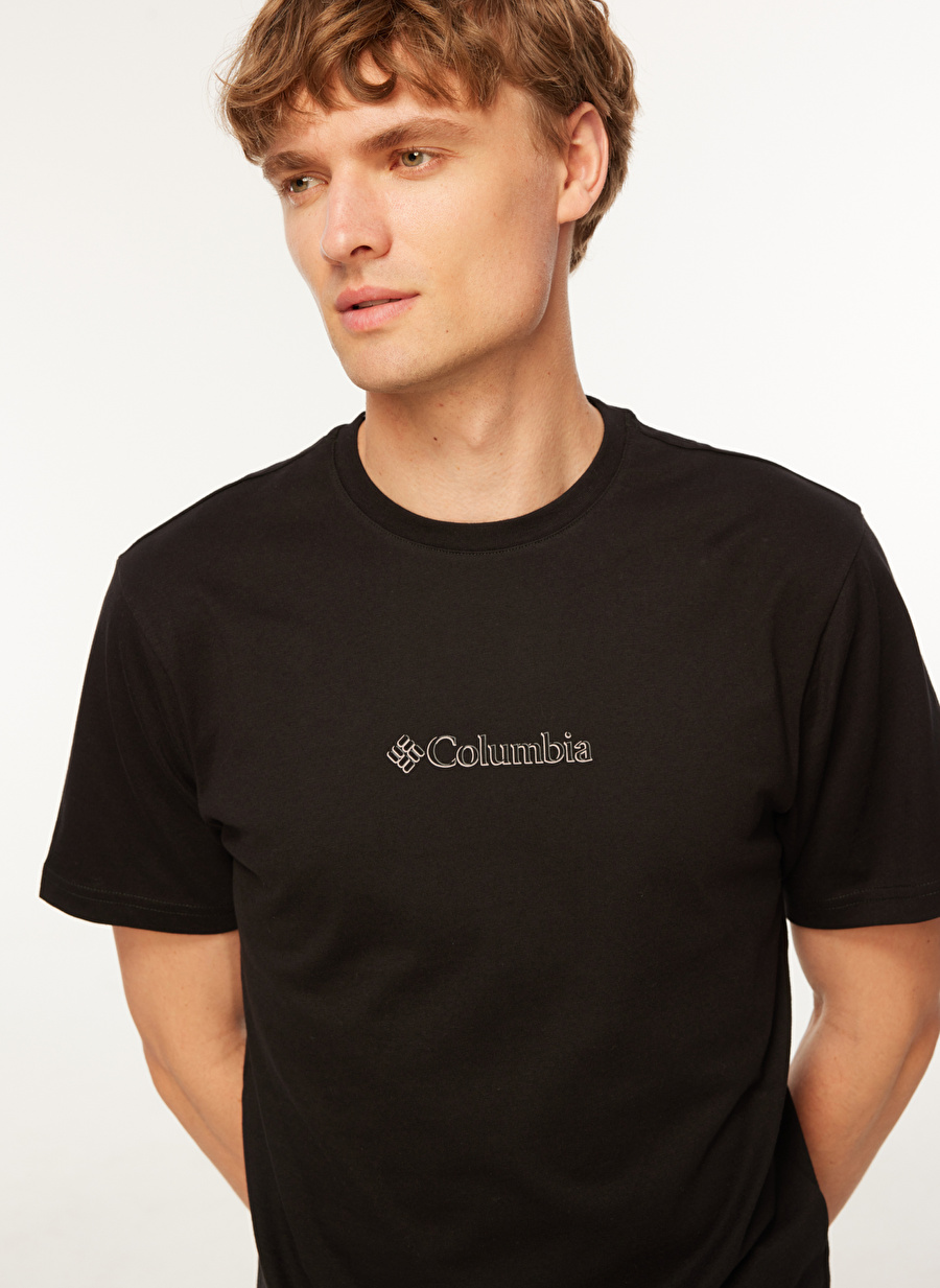 Columbia Siyah Erkek O Yaka T-Shirt CS0339010_CS0339