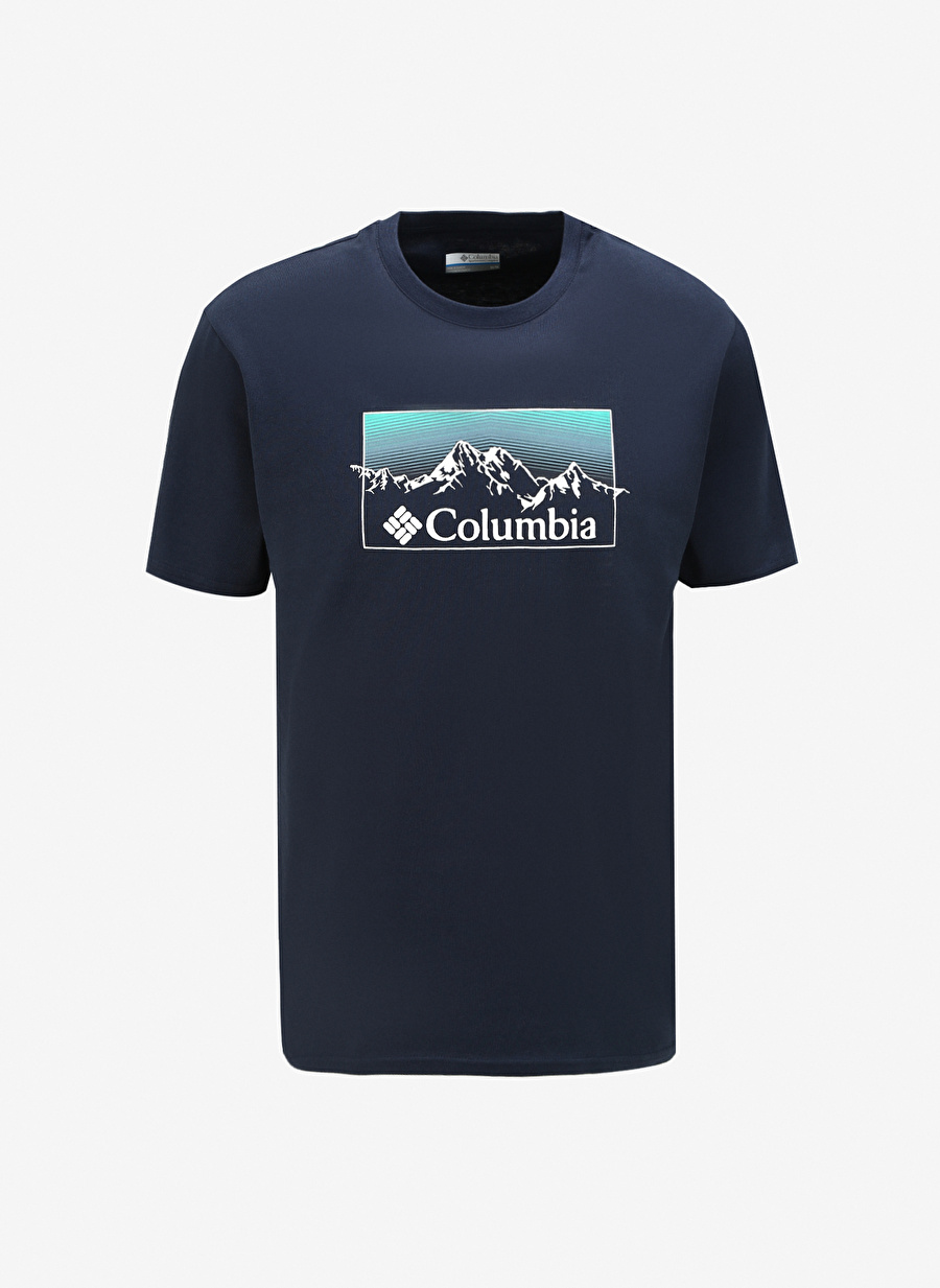 Columbia Koyu Lacivert Erkek O Yaka Baskılı T-Shirt CS0344466_CS0344_4