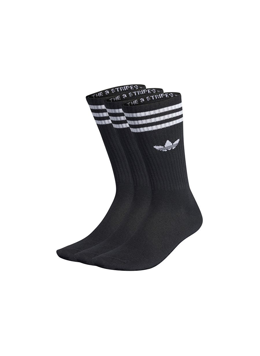 adidas Siyah Unisex 3lü Spor Çorap IL5015 HIGH CREW SOCK      BLA