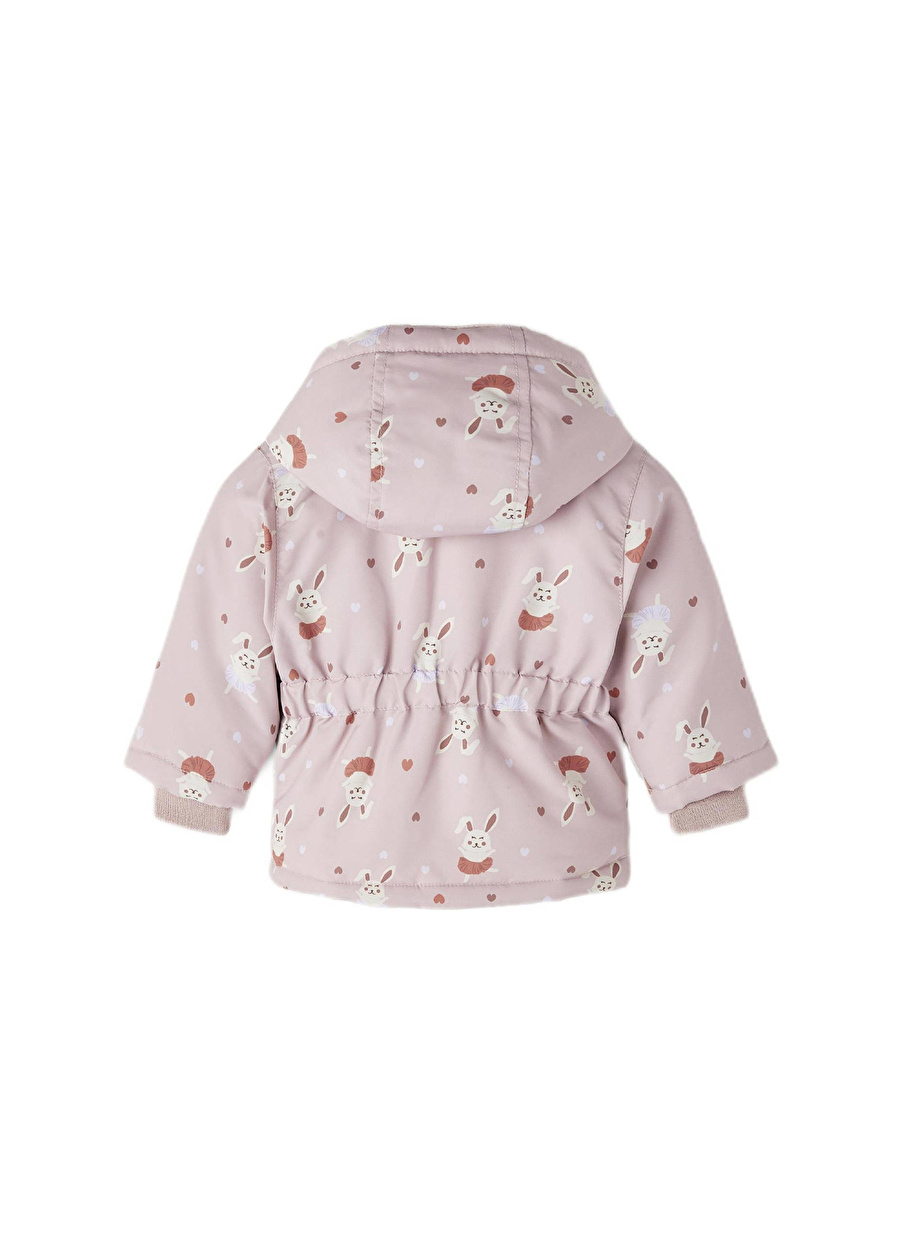 Name İt Açık Pembe Kız Çocuk Mont NBFMAXI JACKET RABBIT_1