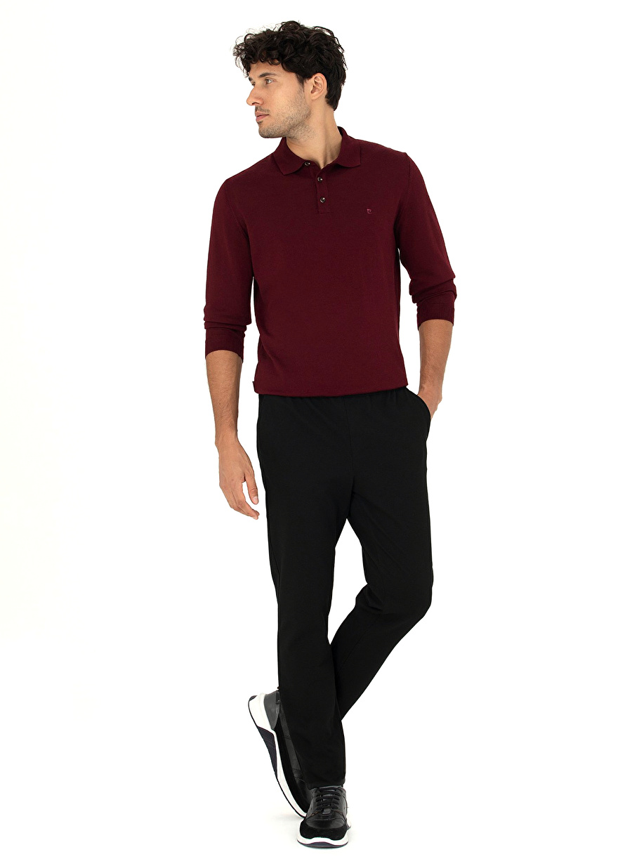 Pierre Cardin Normal Bel Normal Paça Slim Fit Siyah Erkek Pantolon CEARA