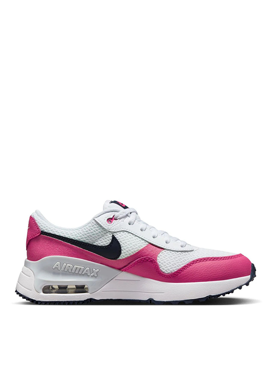 Nike Çocuk Beyaz - Pembe Yürüyüş Ayakkabısı DQ0284-110 AIR MAX SYSTM GS