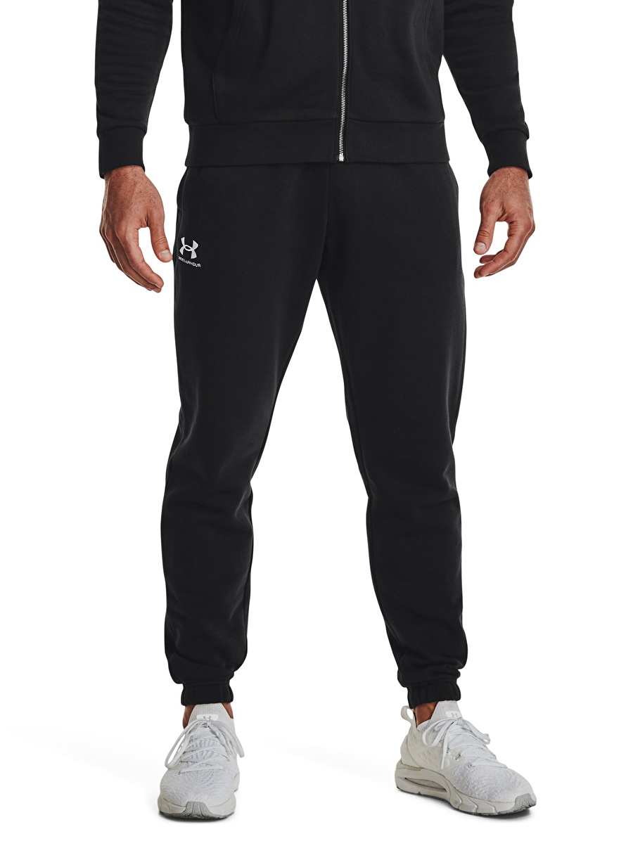 Under Armour Siyah Erkek Eşofman Altı 3882-001 UA Essential Fleece Jogger  _0