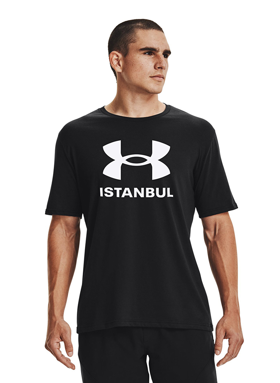 Under Armour Siyah Erkek Bisiklet Yaka T-Shirt 1376300-001 UA CITY TEE ISTANBUL