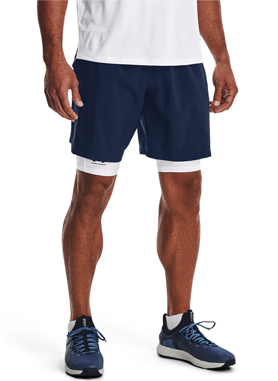 Under Armour Lacivert Erkek Şort 1370388-408 UA Woven Graphic Shorts