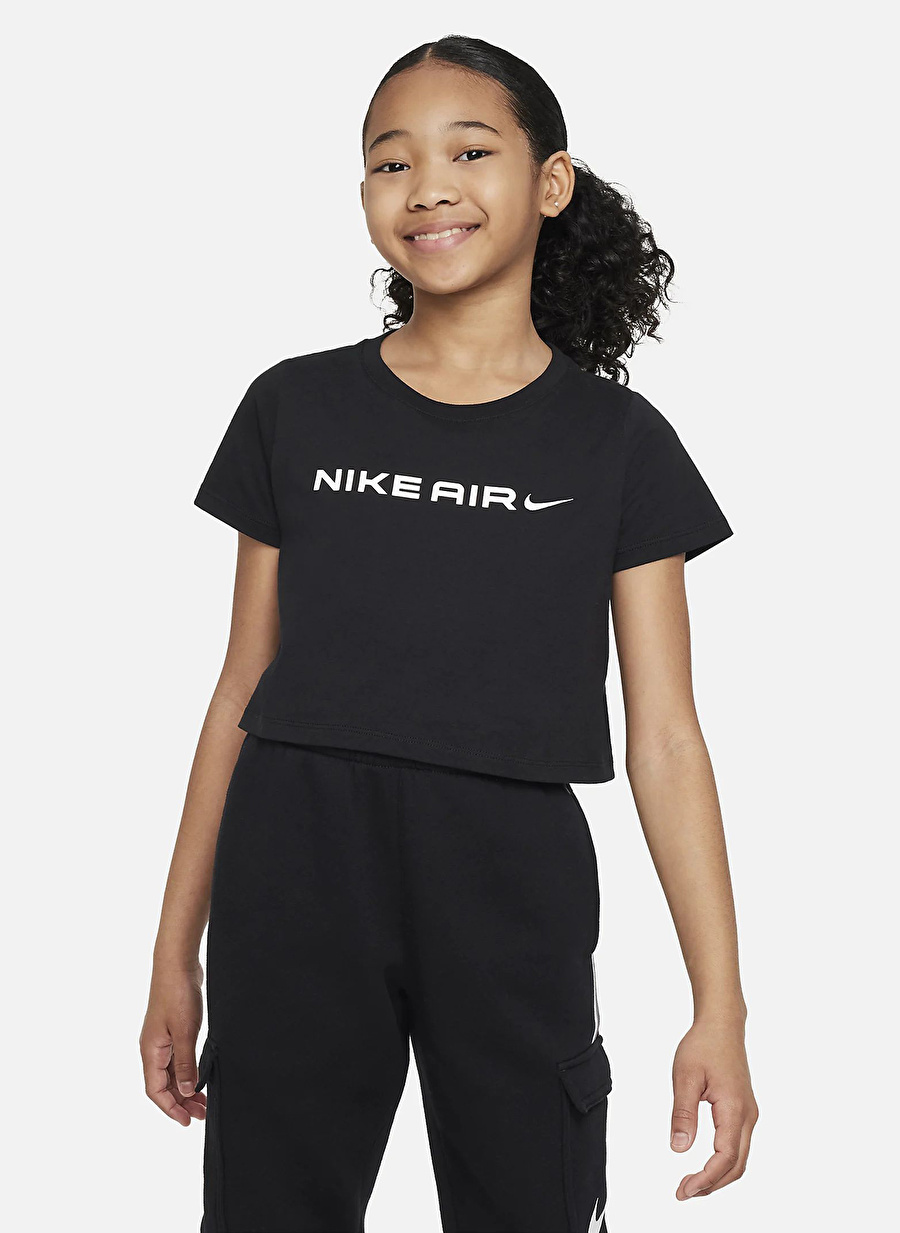 Nike Kız Çocuk T-Shirt FD5361-010 G NSW TEE CROP AIR