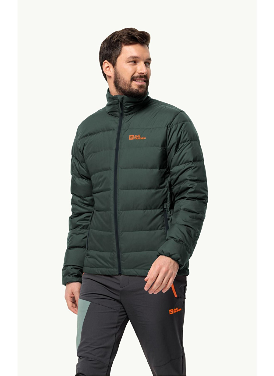 Jack Wolfskin Koyu Yeşil Erkek Kapüşon Yaka Mont Ather Down Jkt M