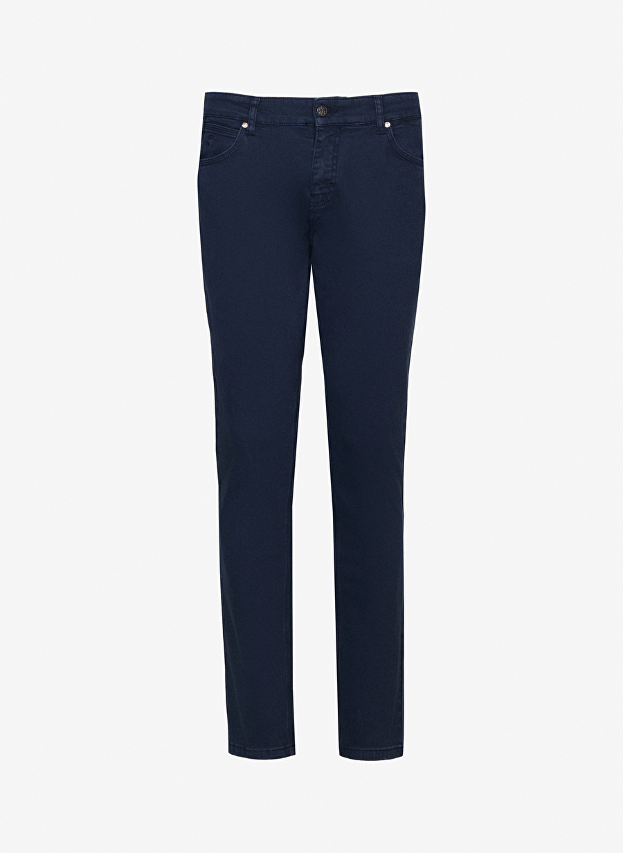 Brooks Brothers Normal Bel Normal Paça Standart Lacivert Erkek Pantolon BBFW23MPT019