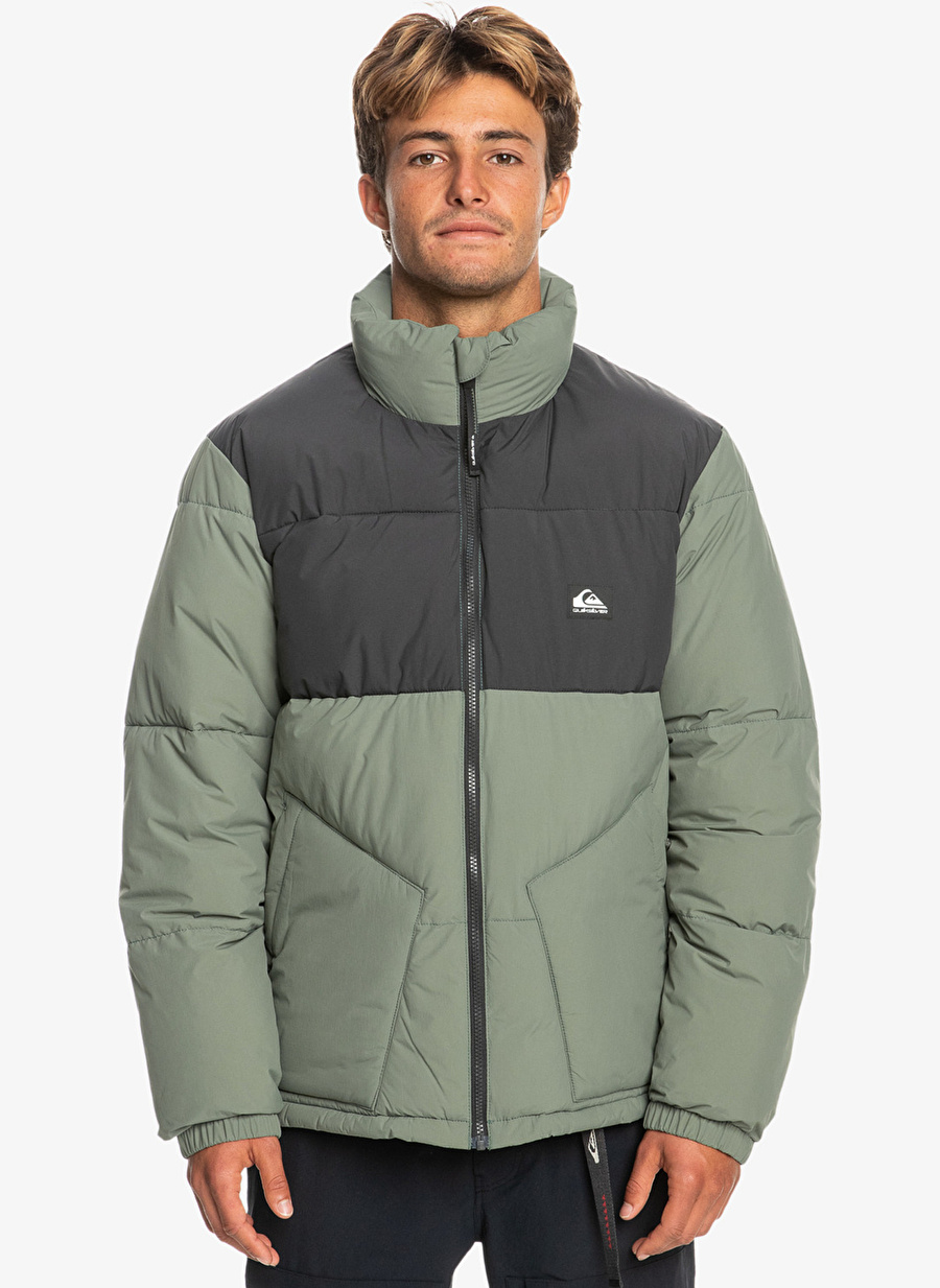 Quiksilver Yeşil Erkek Dik Yaka Ceket EQYJK03971 Wild Mountain