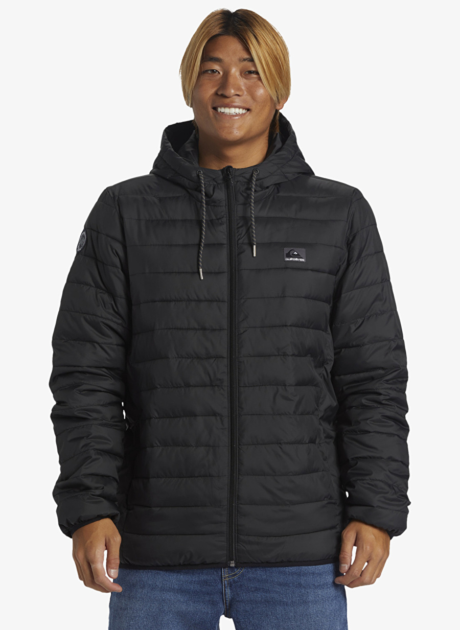 Quiksilver Siyah Erkek Kapüşon Yaka Ceket EQYJK04008 Scaly Hood