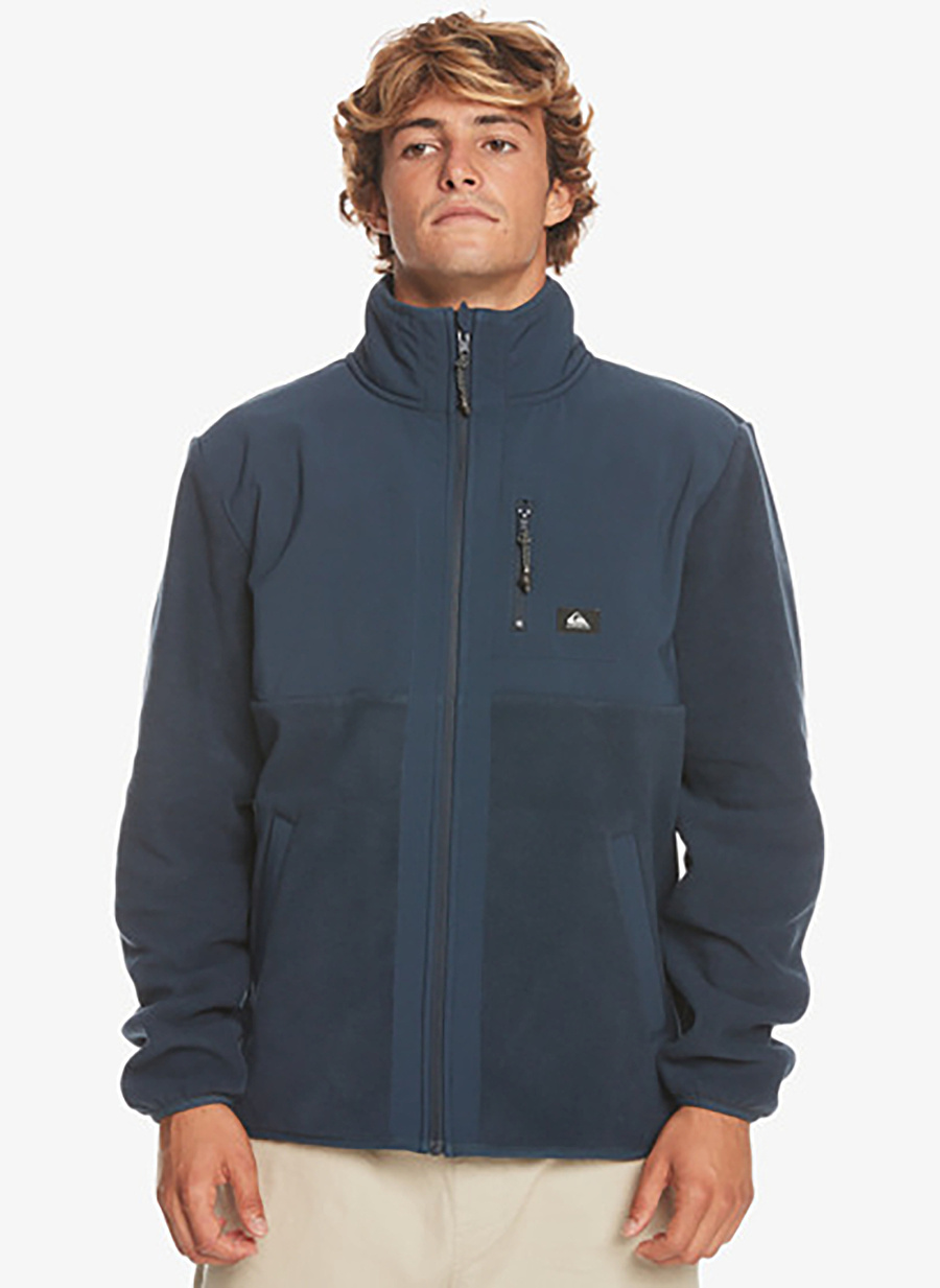 Quiksilver Lacivert Erkek Dik Yaka Polar Sweatshırt EQYFT04824 Fz Polar