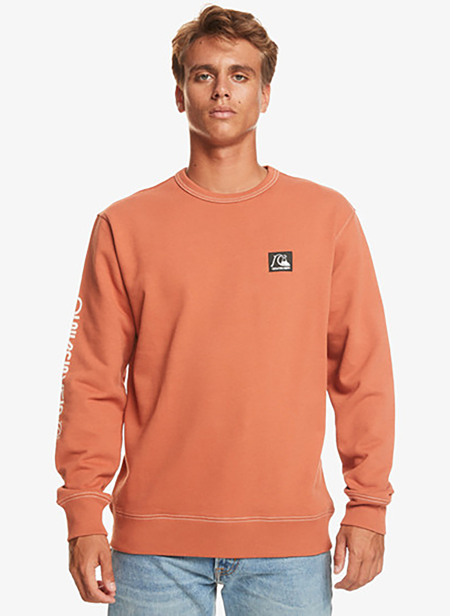 Quiksilver Turuncu Erkek Sweatshirt EQYFT04793 The Original Crew