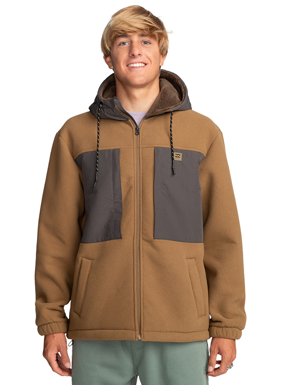 Billabong Kahve Erkek Kapüşon Yaka Polar Sweatshırt EBYFT00123 Boundary Sherpa