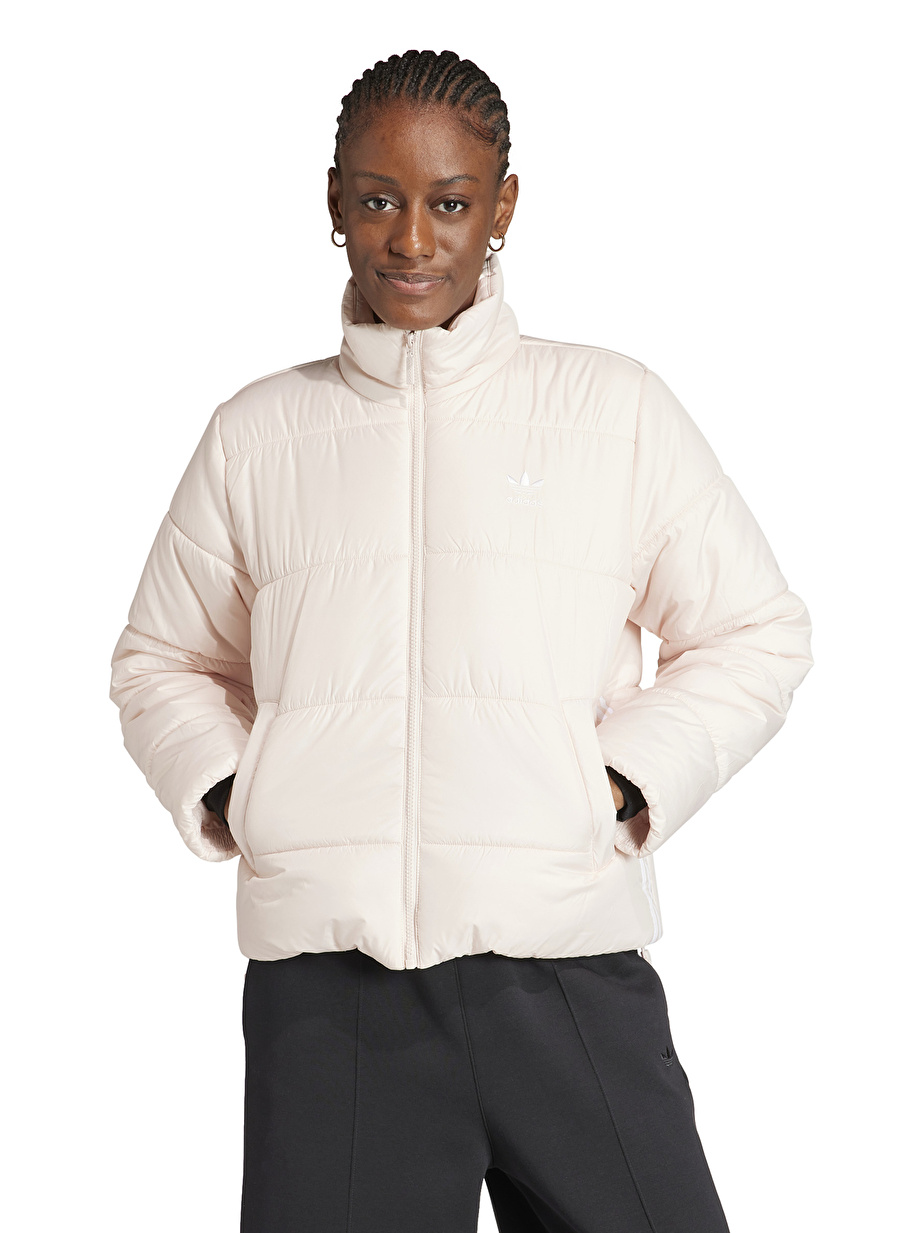 adidas Pembe Kadın Dik Yaka Mont IK0448 ADICOLOR PUFFER JACKET