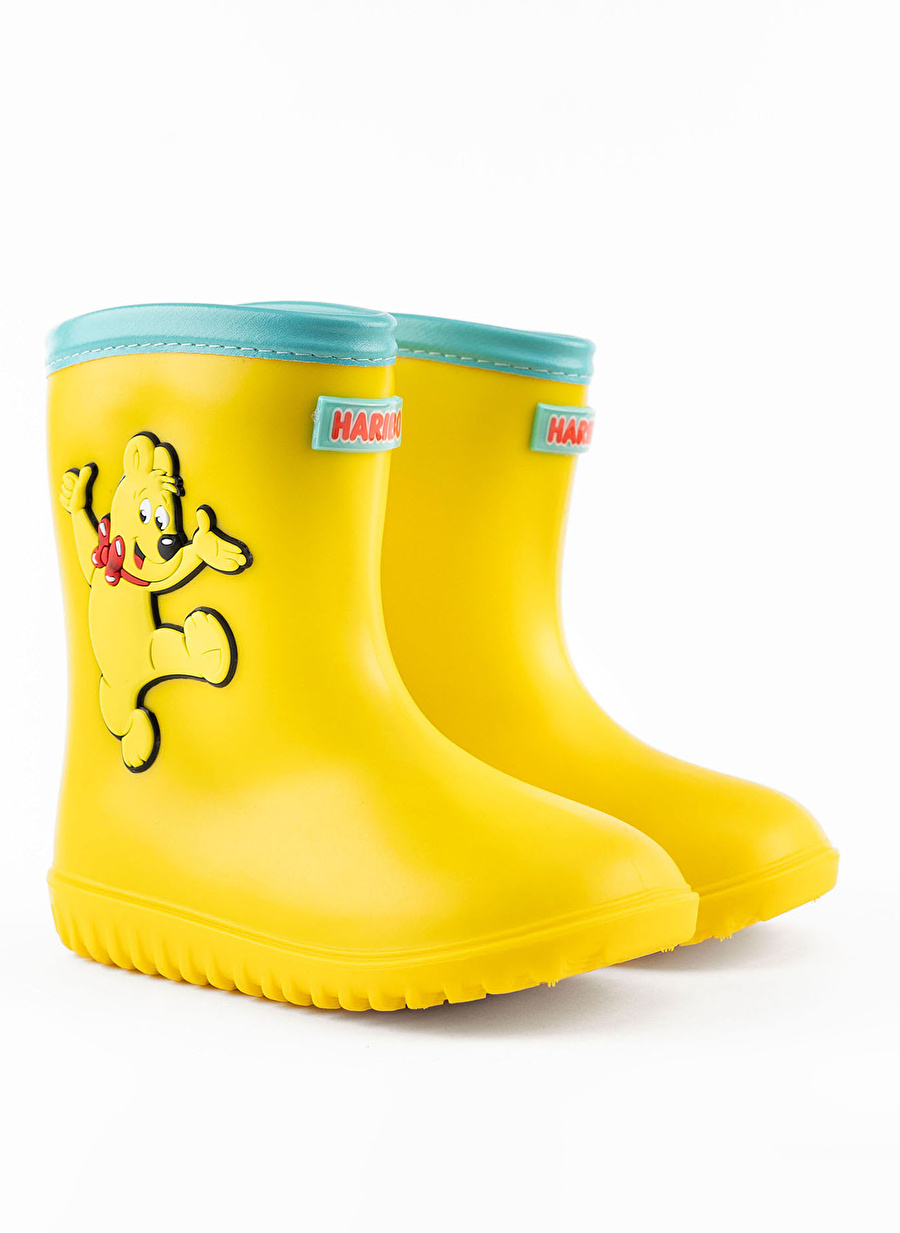 Haribo Sarı Erkek Çocuk Çizme Baby Rain Bear HRBFTW730 Yellow