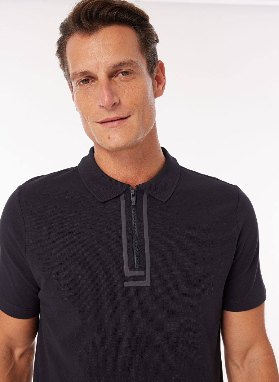 Fabrika Comfort Düz Lacivert Erkek Polo T-Shirt FC4SM-TST 0161