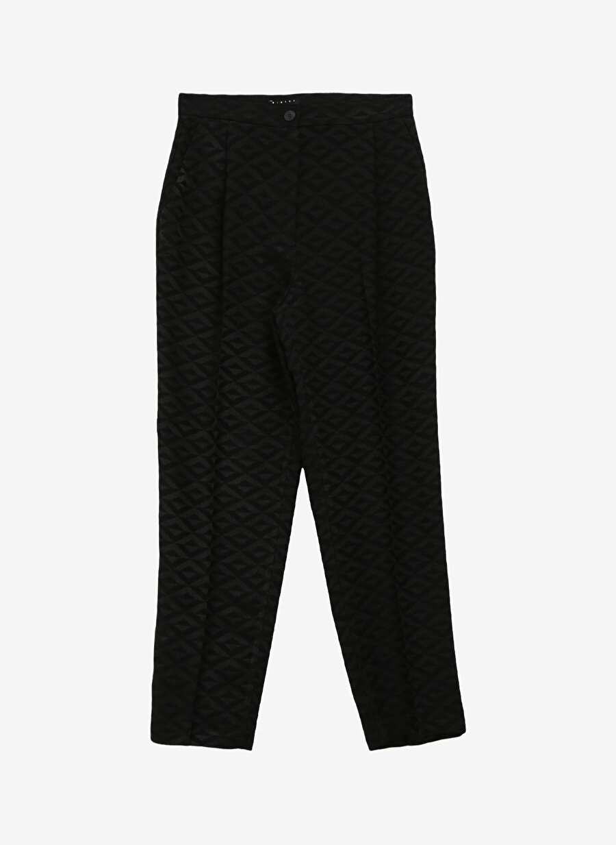 Sisley Yüksek Bel Havuç Siyah Kadın Pantolon 47R8LF03Q