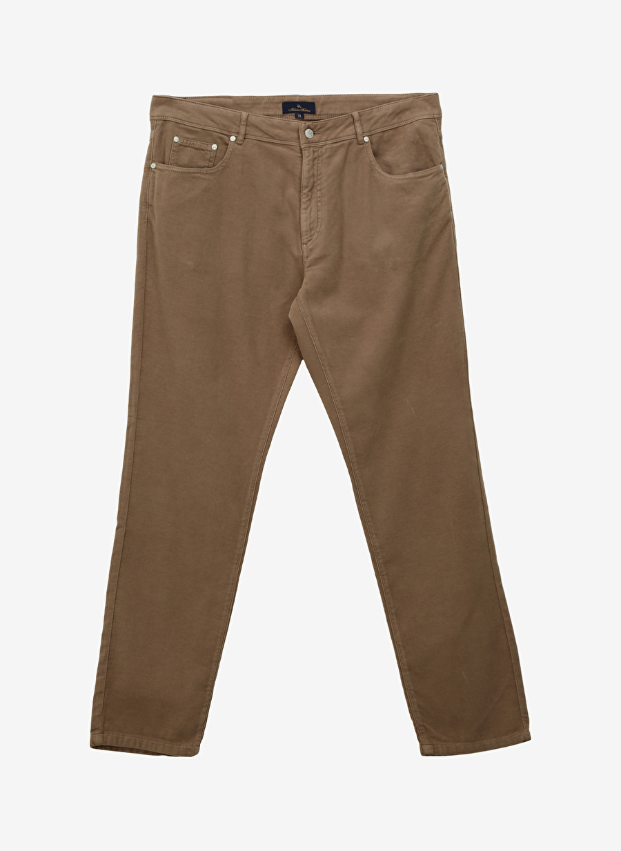 Brooks Brothers Normal Bel Normal Paça Standart Bej Erkek Pantolon BBFW23MPT004