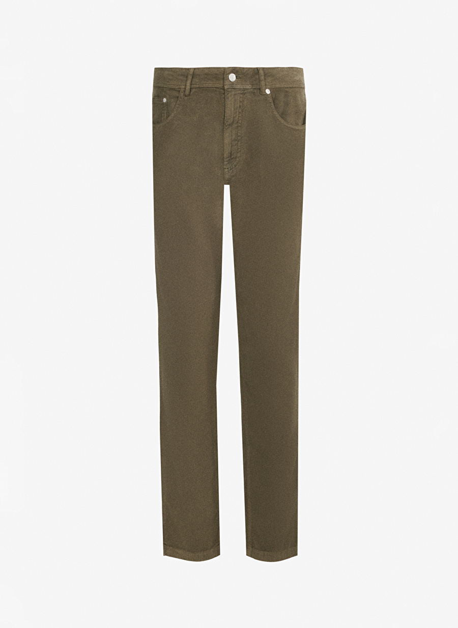 Brooks Brothers Normal Bel Normal Paça Standart Yeşil Erkek Pantolon BBFW23MPT004