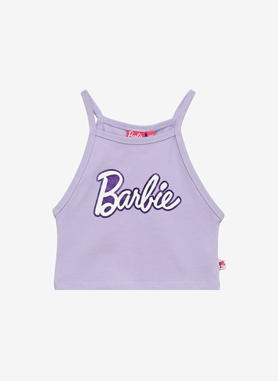 Barbie Baskılı Lila Kız Çocuk Atlet BRB4SG-TST6025