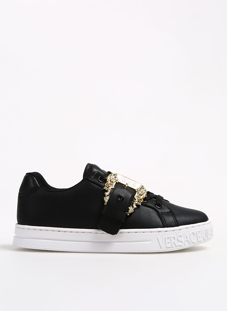 Versace Jeans Couture Siyah Kadın Deri Sneaker 75VA3SK9ZP311899