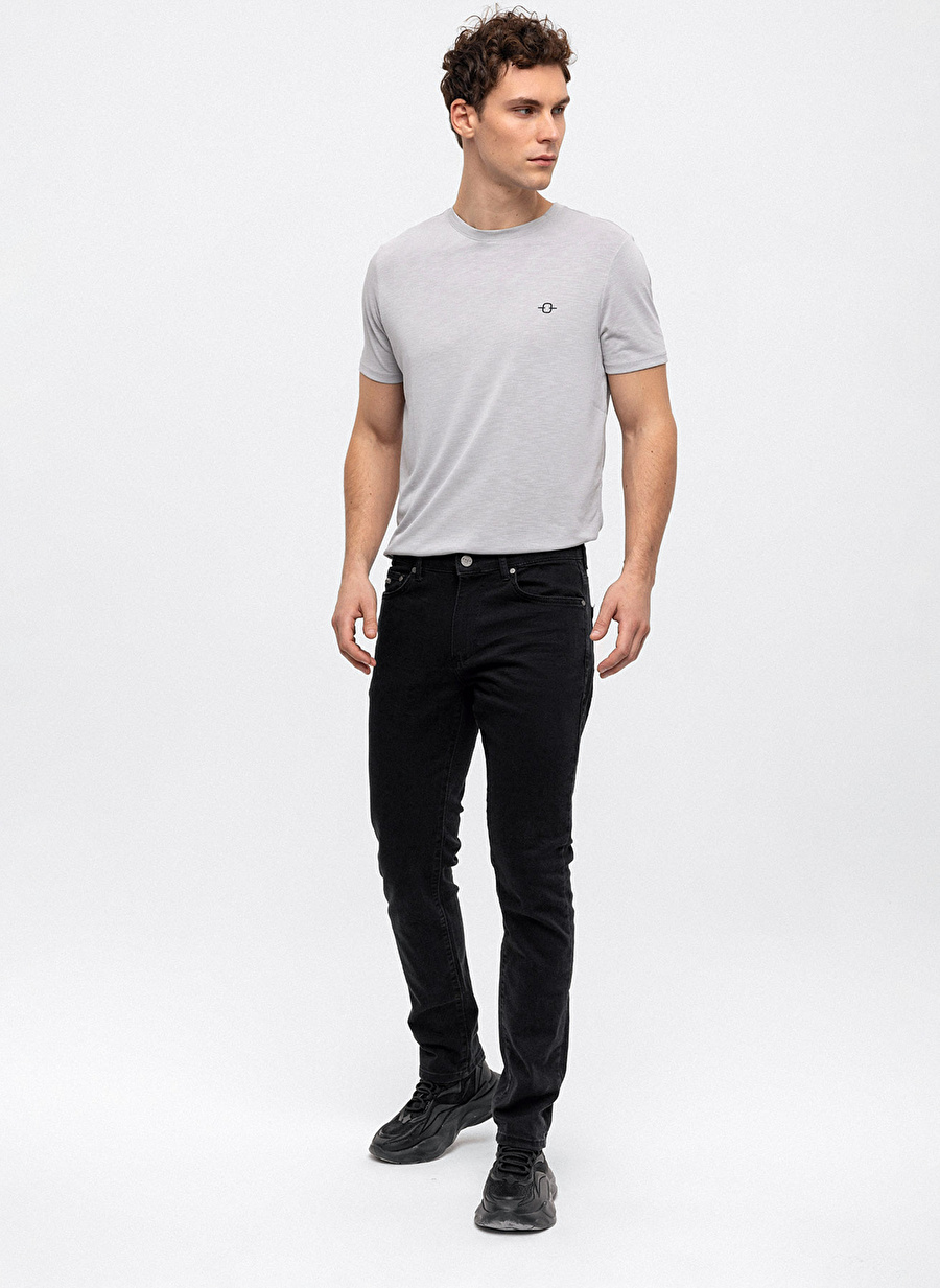 Back and Bond Normal Bel Normal Paça Slim Fit Siyah Erkek Pantolon B33W35025