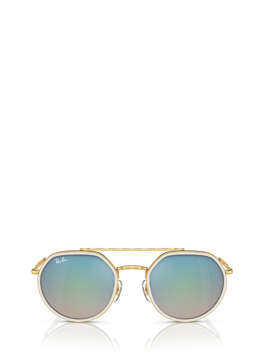 Ray-Ban RB3765 Geometrik Altın Unisex Güneş Gözlüğü