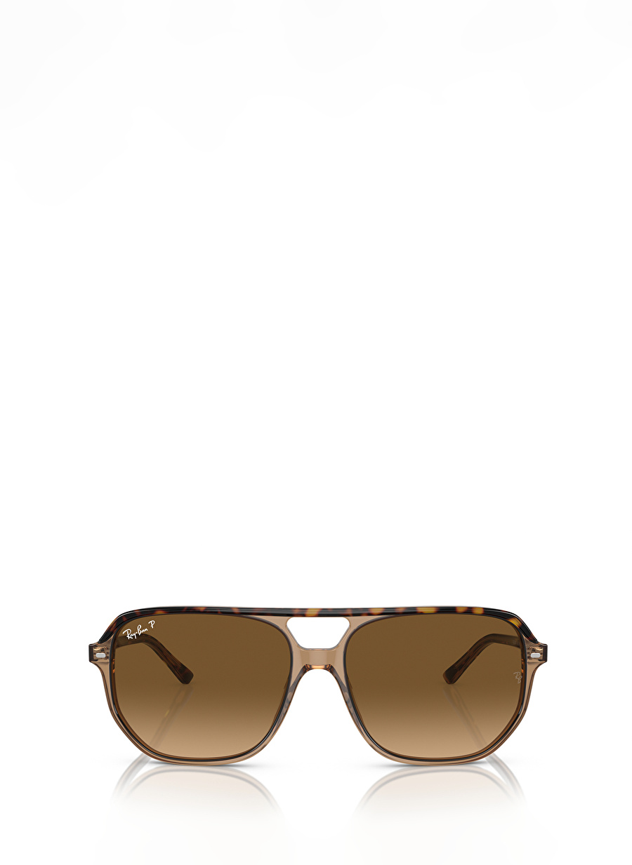 Ray-Ban Bill One RB2205 Geometrik Kahve Polarize Unisex Güneş Gözlüğü