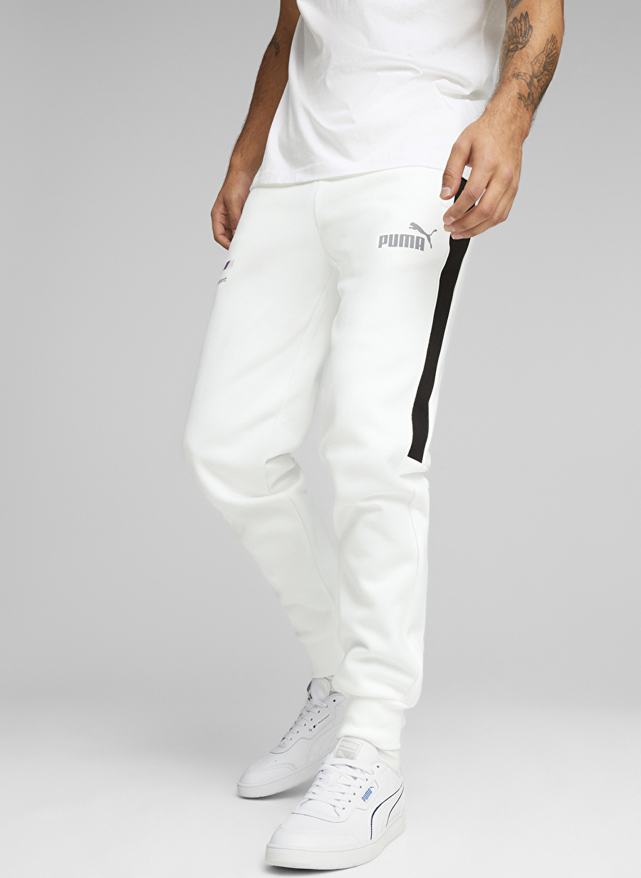 Puma 53811802 BMW MMS MT7 Track Pants Beyaz Erkek Eşofman Altı   _1