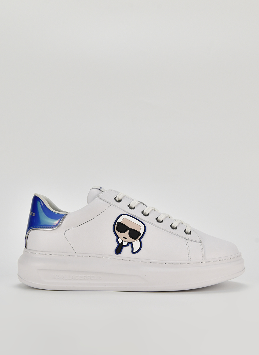 KARL LAGERFELD Beyaz Erkek Deri Sneaker KAPRI MENS KC Lo