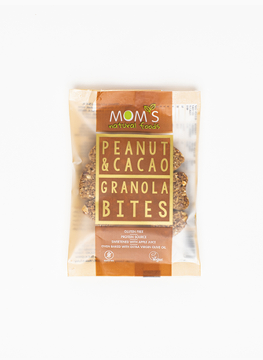 Moms Natural Foods Glutensiz Yer Fıstığı & Kakao Granola Bites