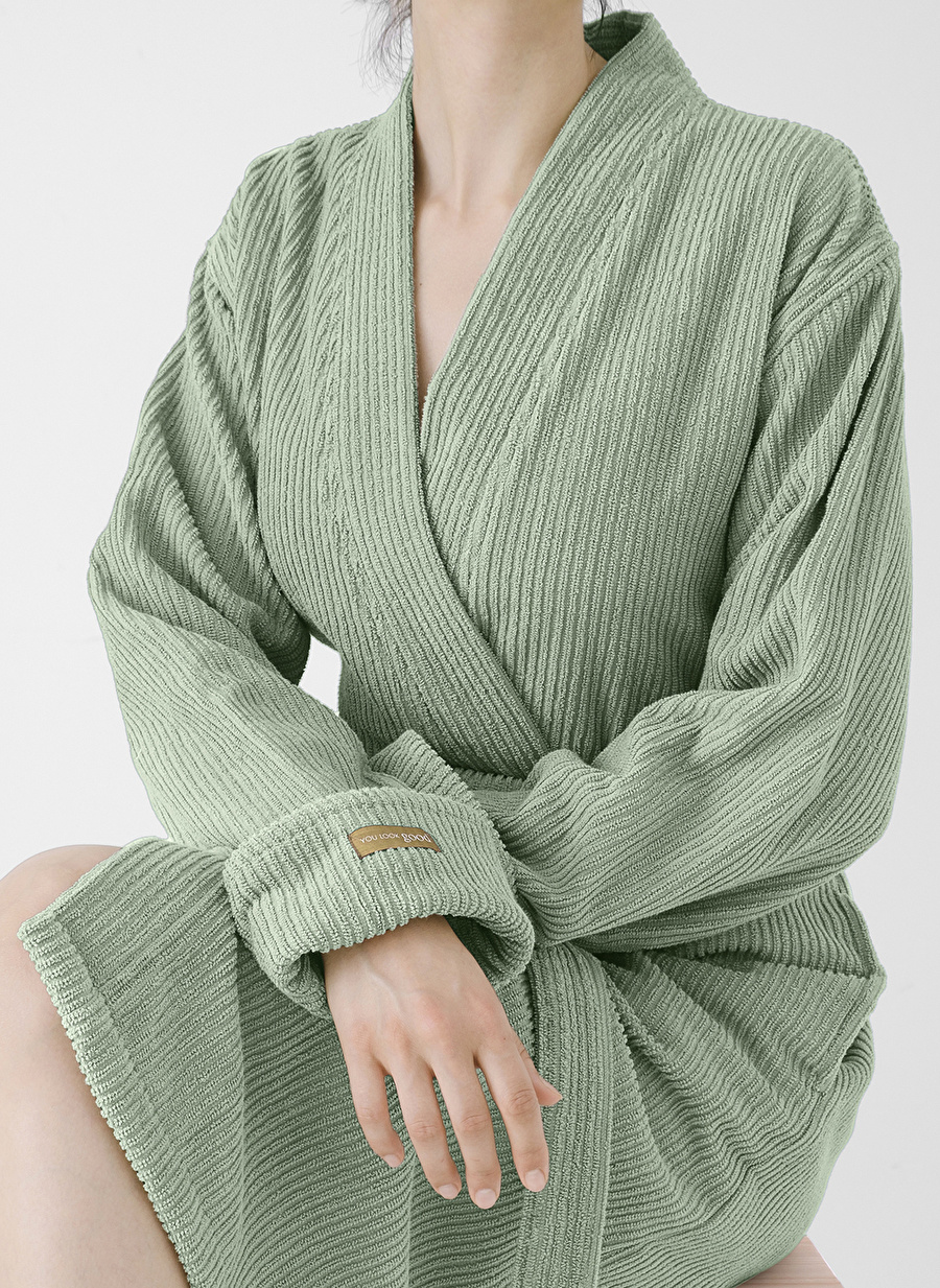 Cotton Mania Mint Unisex Bornoz PANA ROBE 303 2