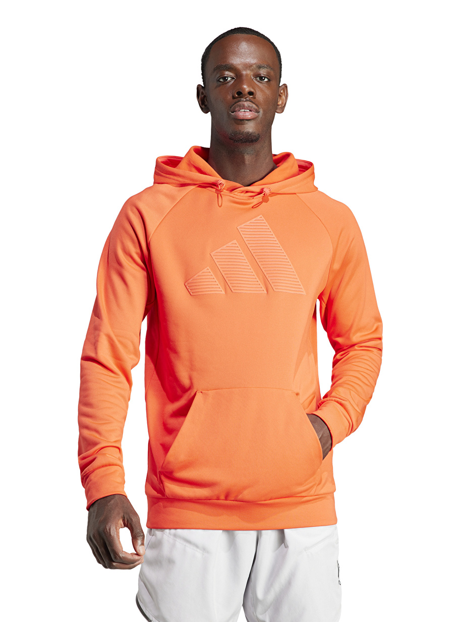 adidas Kırmızı Erkek Kapüşon Yaka Sweatshirt IM1779-M GG BL HOODY