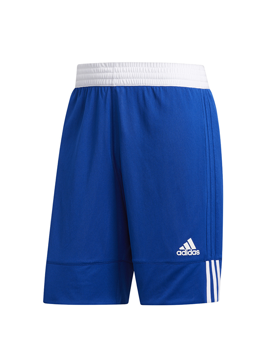 adidas Mavi - Beyaz Erkek Şort DY6601-3G SPEED REV SHORT