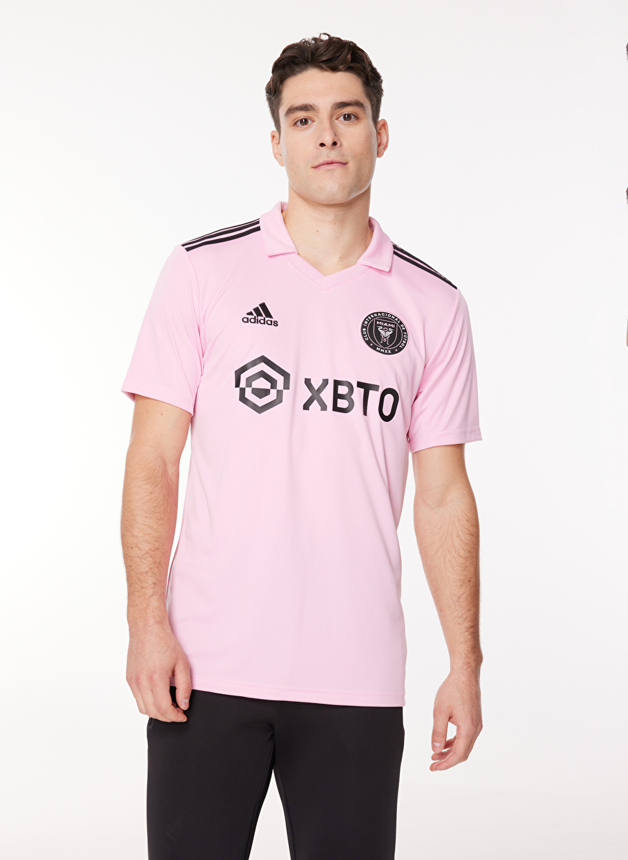 adidas Pembe Erkek Bisiklet Yaka Forma JE9701-MESSI 10 INTER MIAMI JERSEY