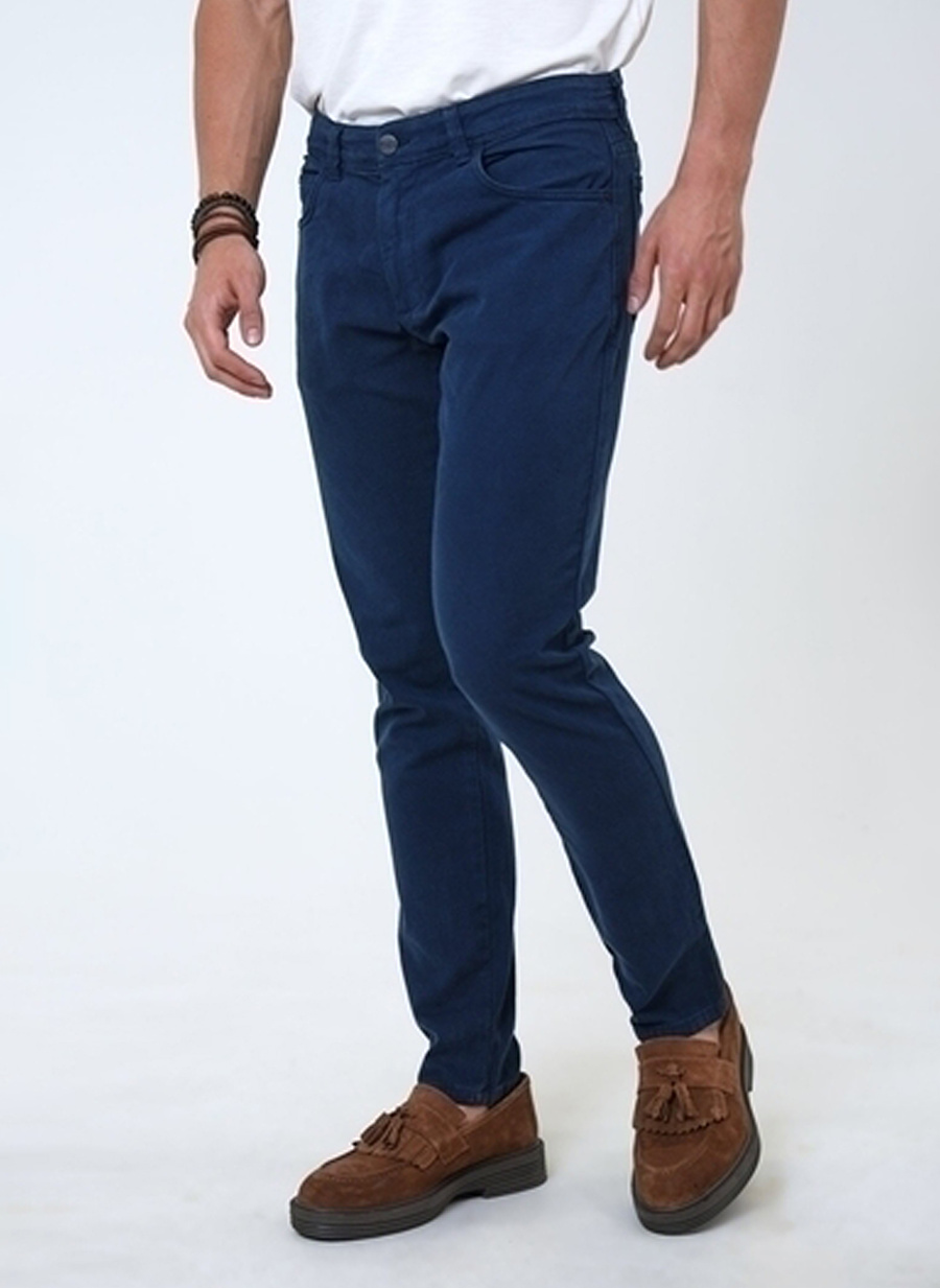 Back and Bond Normal Bel Normal Paça Slim Fit Lacivert Erkek Pantolon B33W32000_1