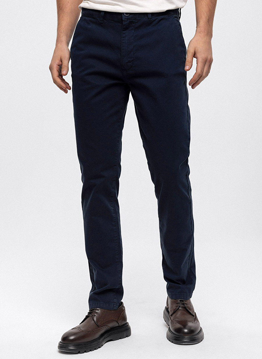 Back and Bond Normal Bel Normal Paça Slim Fit Lacivert Erkek Pantolon B33W32005_1