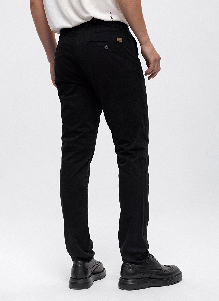 Back and Bond Normal Bel Normal Paça Slim Fit Siyah Erkek Pantolon B33W32005_4