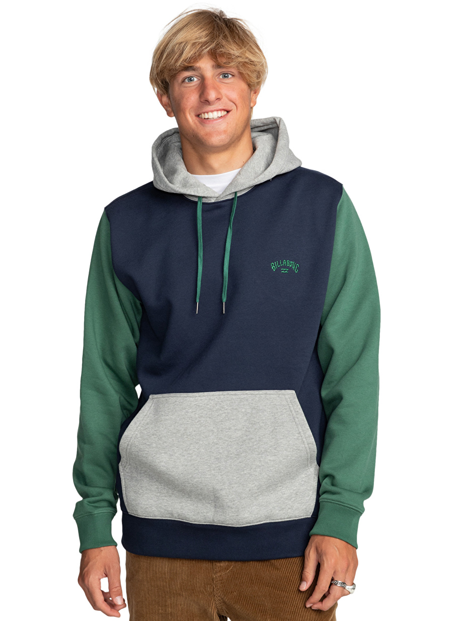 Billabong Mavi Erkek Kapüşon Yaka Sweatshirt EBYFT00115 Arch Block Po