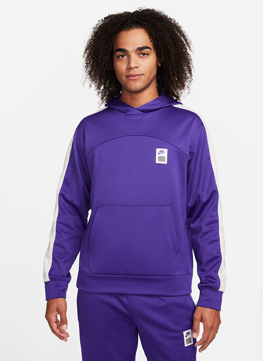 Nike Mor Erkek Kapüşon Yaka Parçalı Sweatshirt DQ5836-504-M NK TF STRTFV PO HOODIE