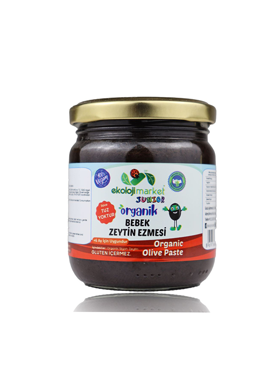 Ekoloji Market Junior Organik Glutensiz Zeytin Ezmesi 210 Gr.