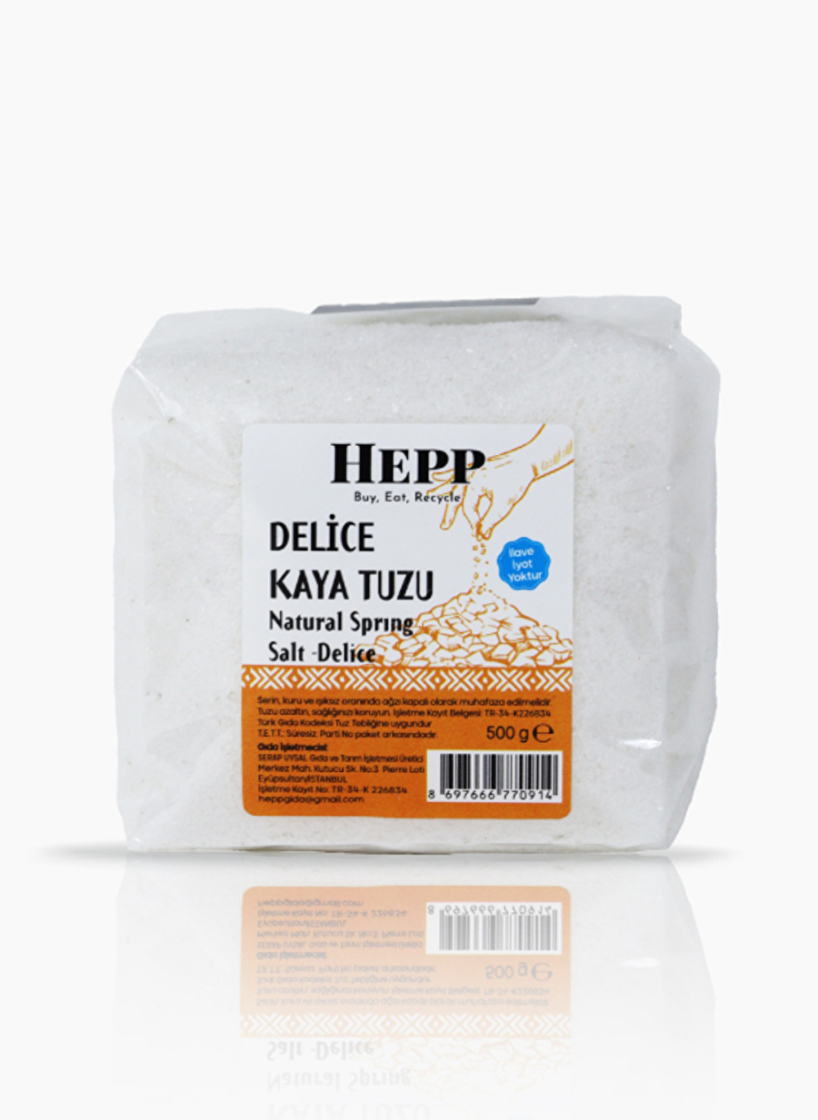 Ekoloji Market Hepp Delice Kaya Tuzu Öğütülmüş 500gr